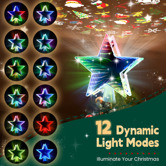 Christmas Tree Topper(3d Color Light)