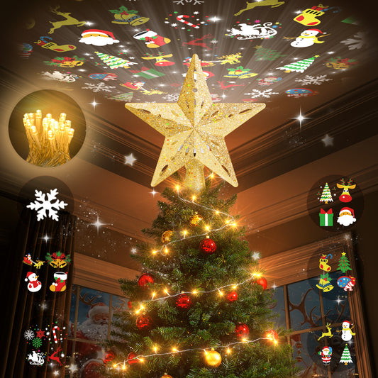 Christmas Tree Topper（Golden / Warm Light）