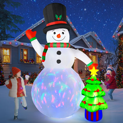 8FT Christmas Inflatables Snowman Outdoor Decorations