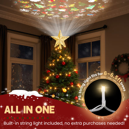 Christmas Tree Topper（Golden / Warm Light）