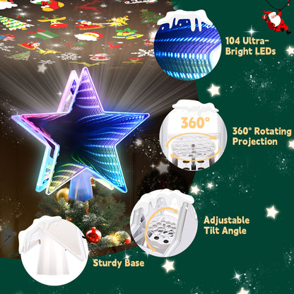 Christmas Tree Topper（3d Color Light）