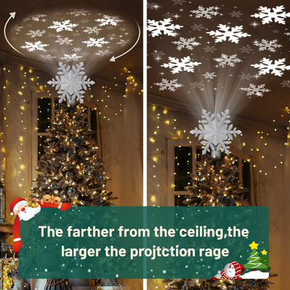 Christmas Tree Topper(Silver Snowflake)