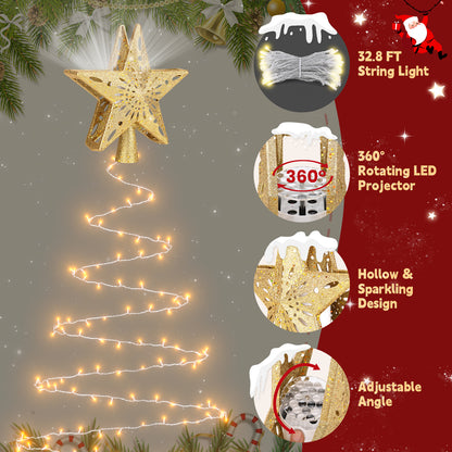 Christmas Tree Topper（Golden / Warm Light）