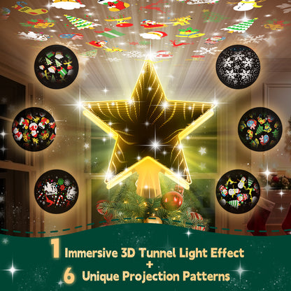 Christmas Tree Topper（3d Warm Light）