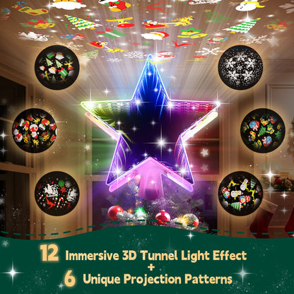 Christmas Tree Topper（3d Color Light）