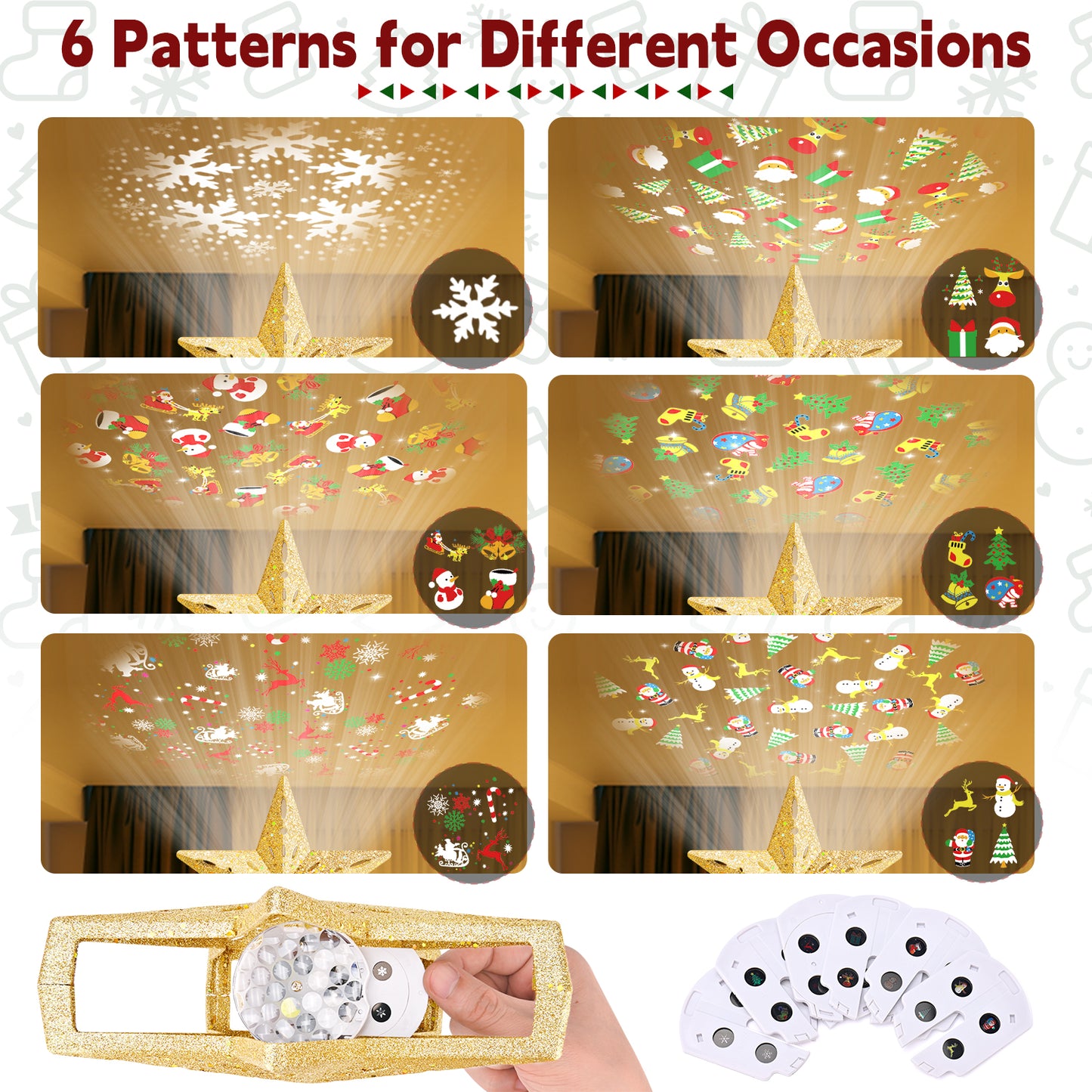 Christmas Tree Topper（Golden / Warm Light）