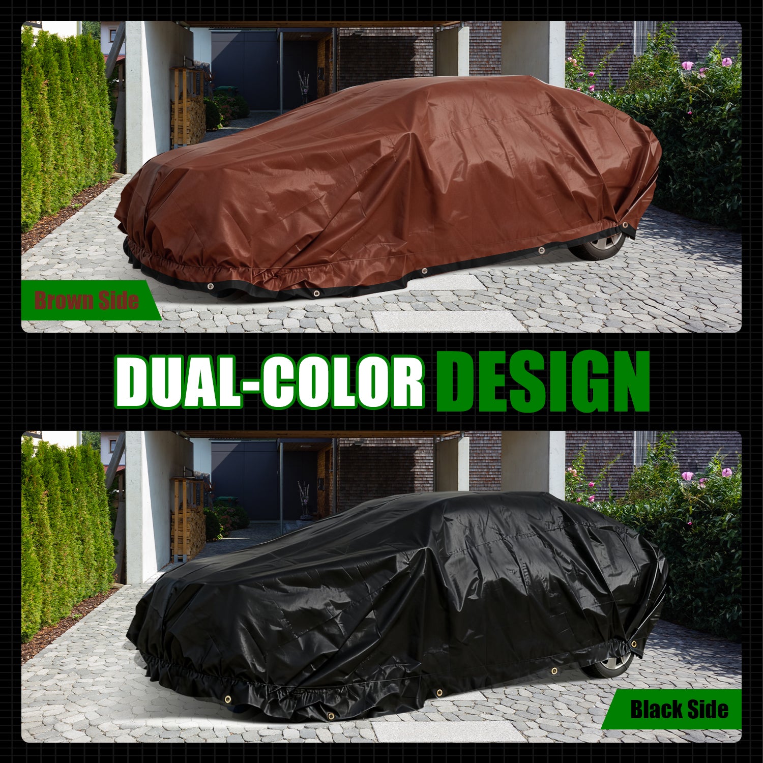14 Mil Heavy Duty Tarp (Black/Brown)