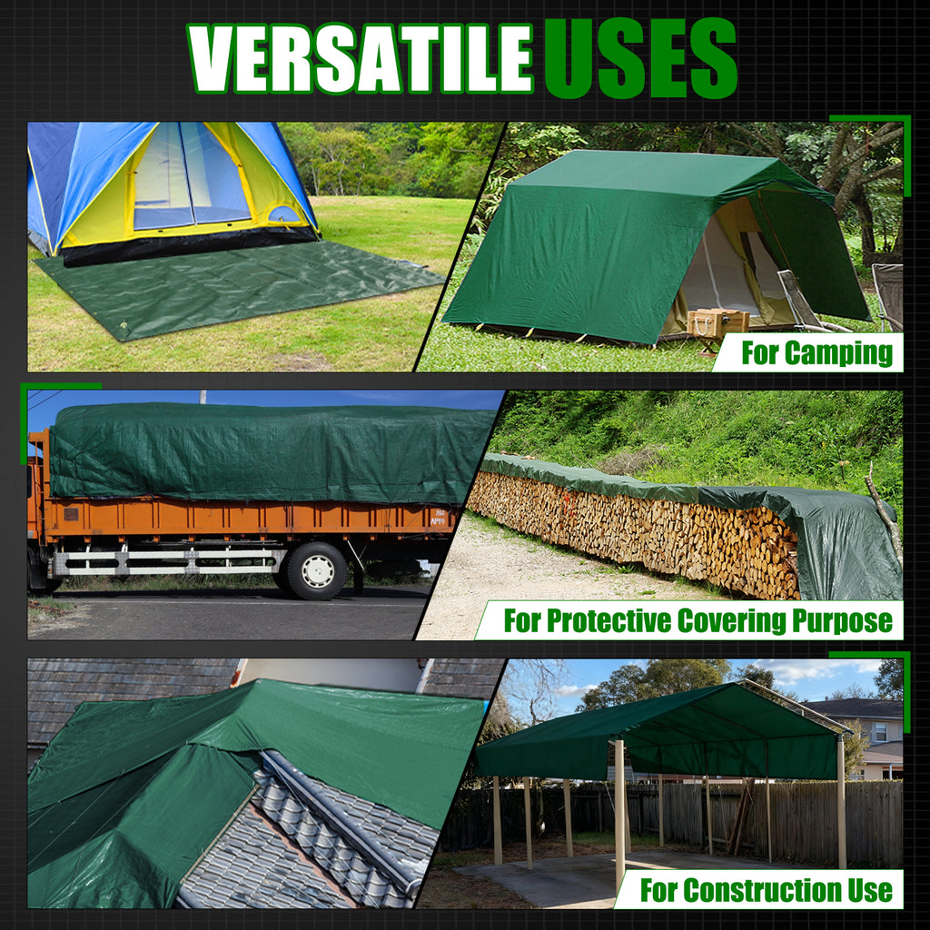 14 Mil Heavy Duty Tarp （Green)