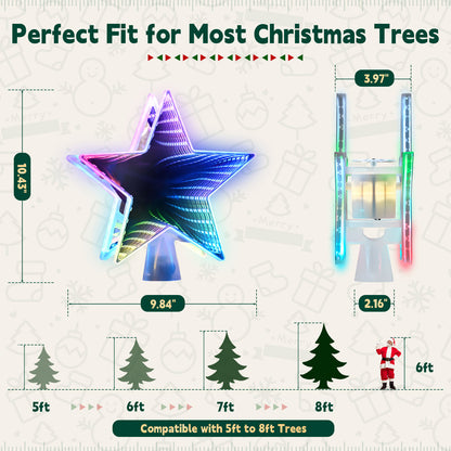 Christmas Tree Topper（3d Color Light）